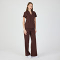 Chicago Beli Lastikli Scrub Pantolon Cocoa