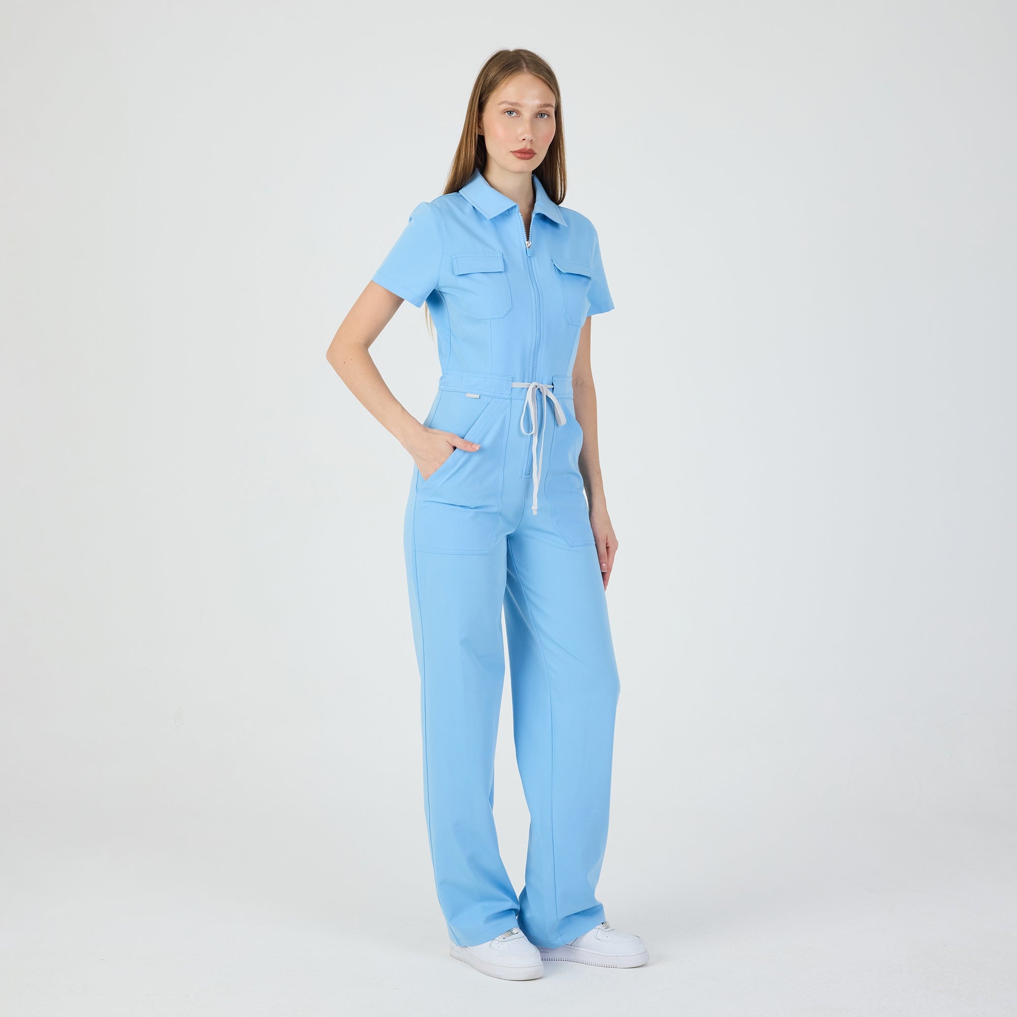 Serene Alaskan Blue Scrubs Tulum