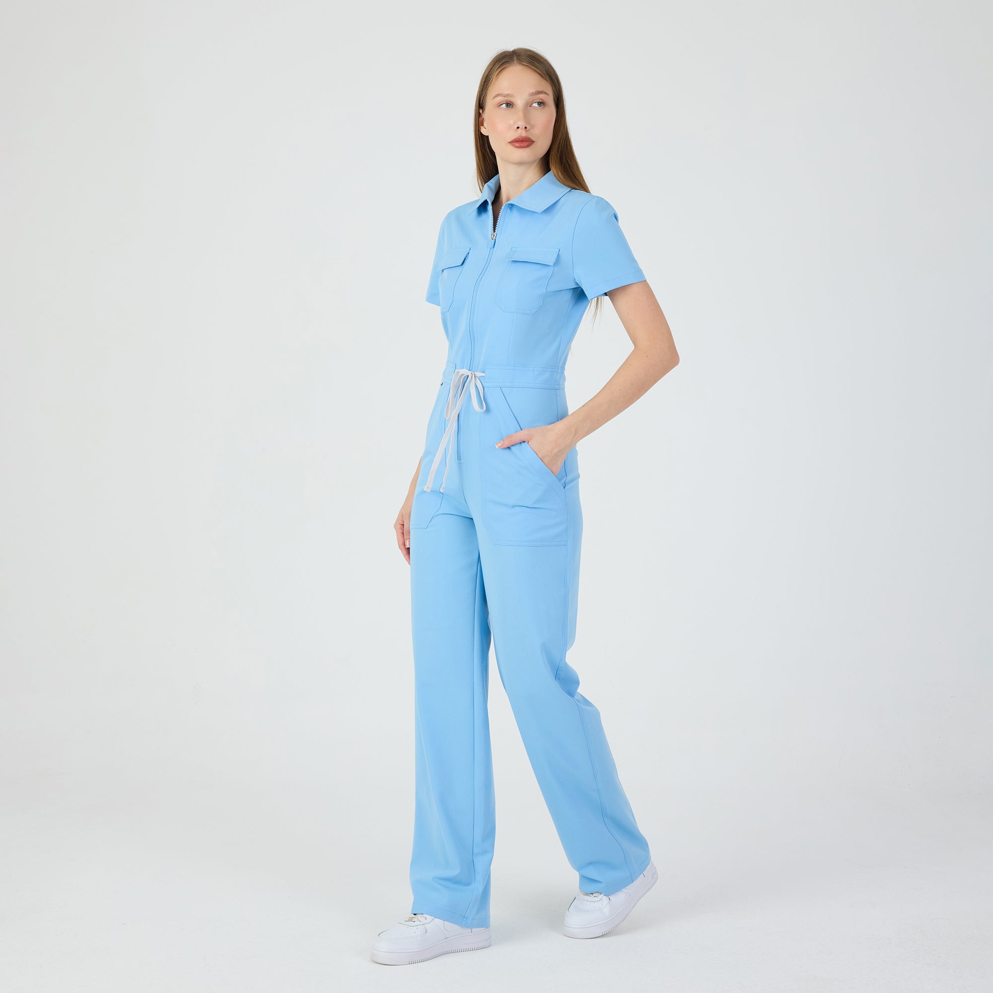 Serene Alaskan Blue Scrubs Tulum