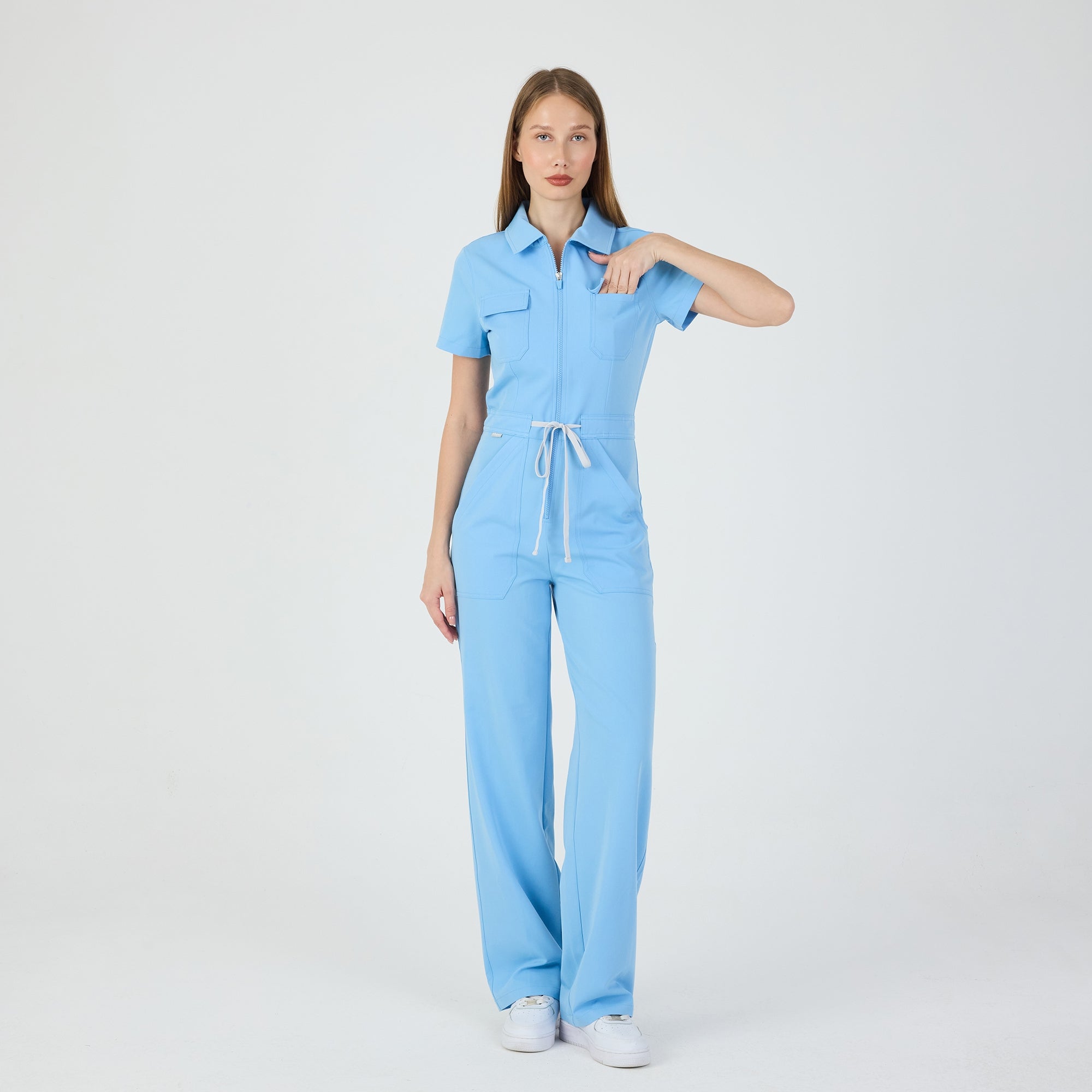 Serene Alaskan Blue Scrubs Tulum