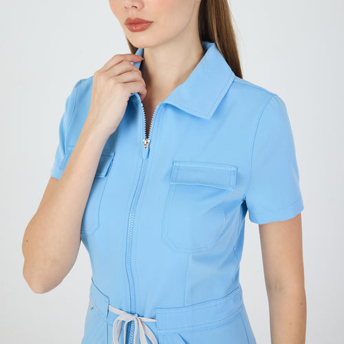 Serene Alaskan Blue Scrubs Tulum