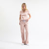 Tokyo Beli Lastikli Rose Scrub Pantolon