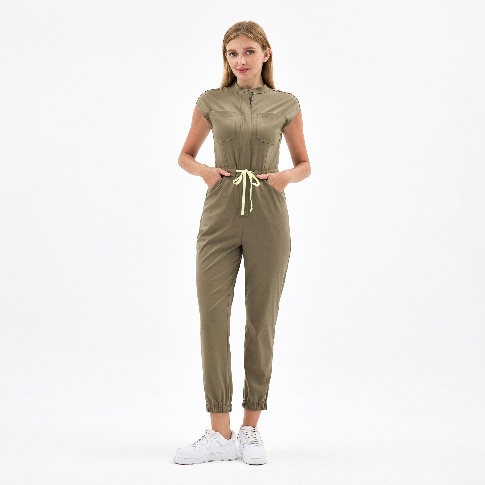 Lexi Hunter Green Scrubs Tulum