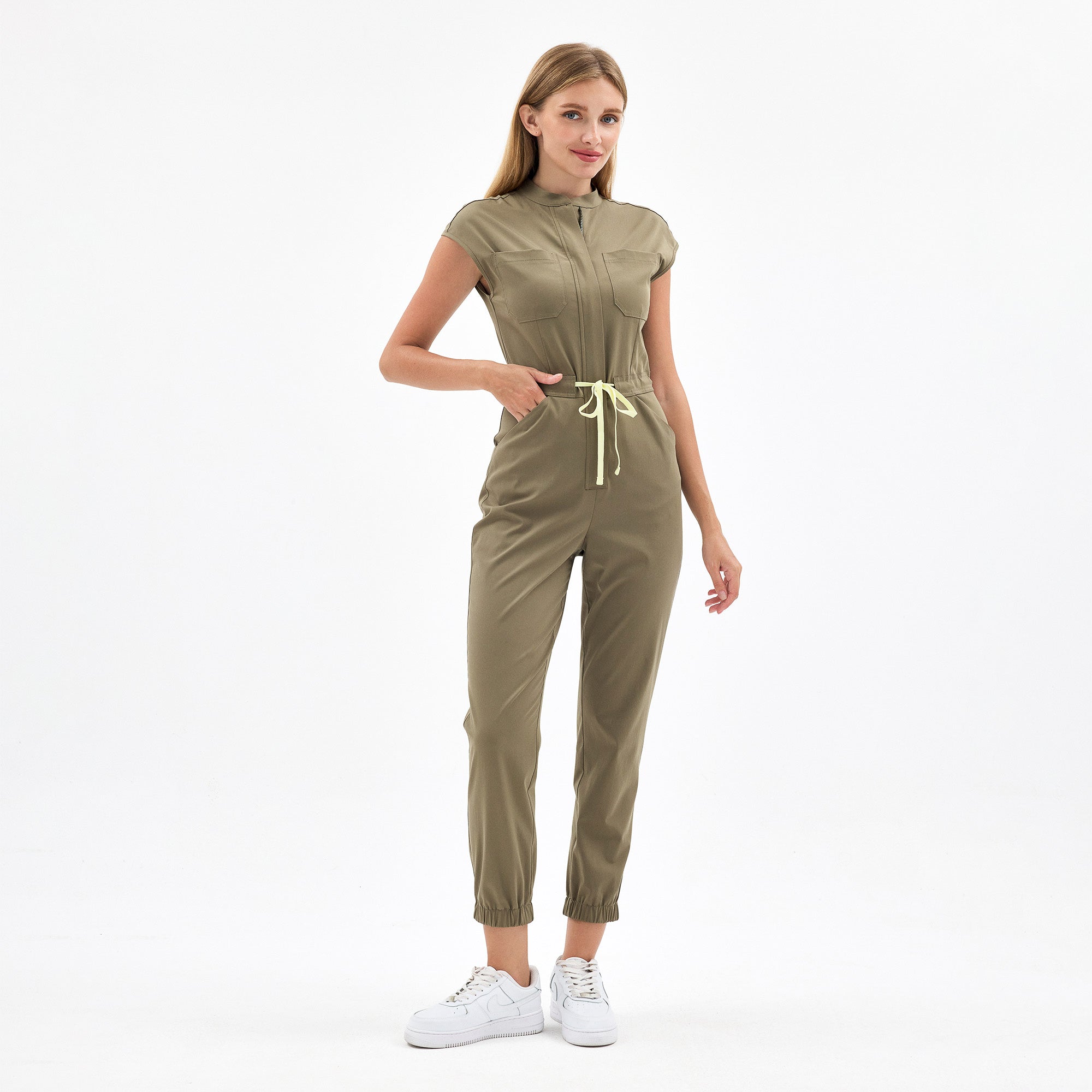 Lexi Hunter Green Scrubs Tulum