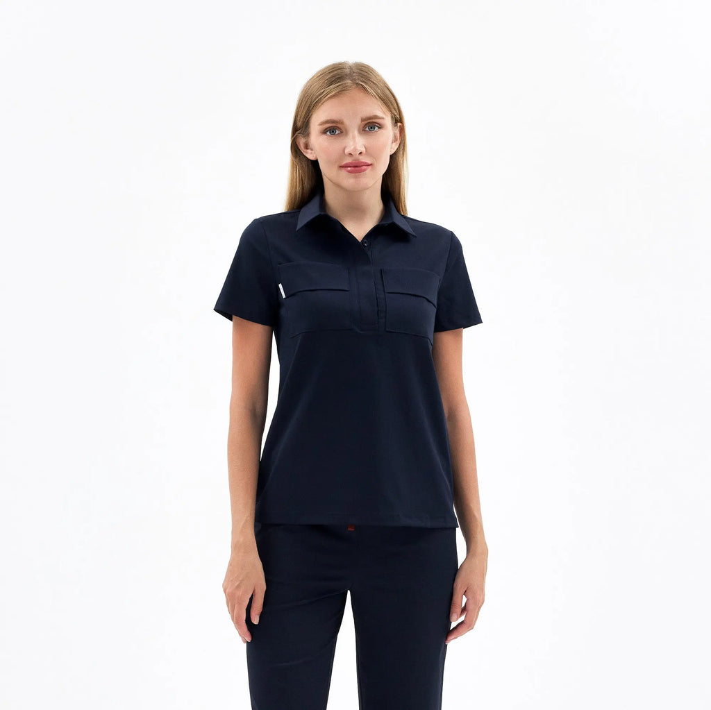 Lorena Navy Scrubs Üst