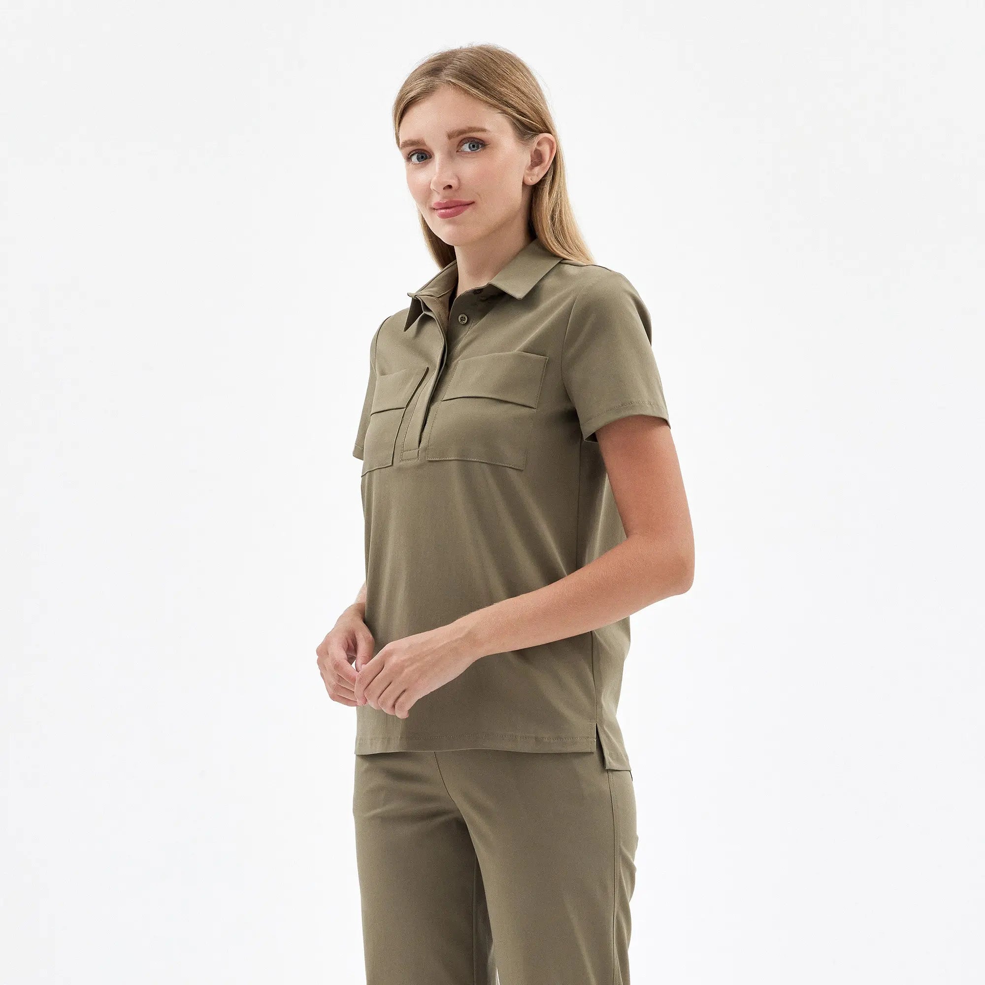 Lorena Hunter Green Scrubs Üst