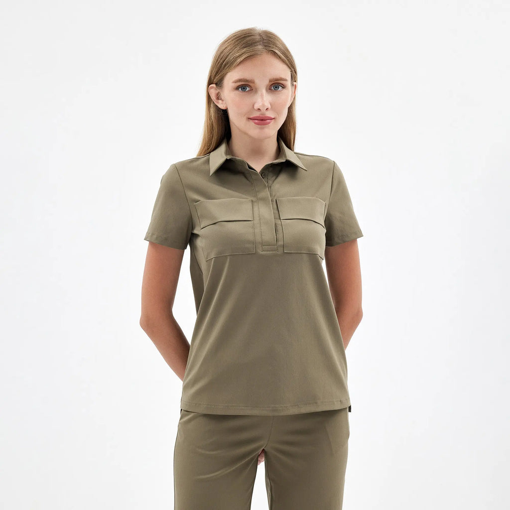 Lorena Hunter Green Scrubs Üst