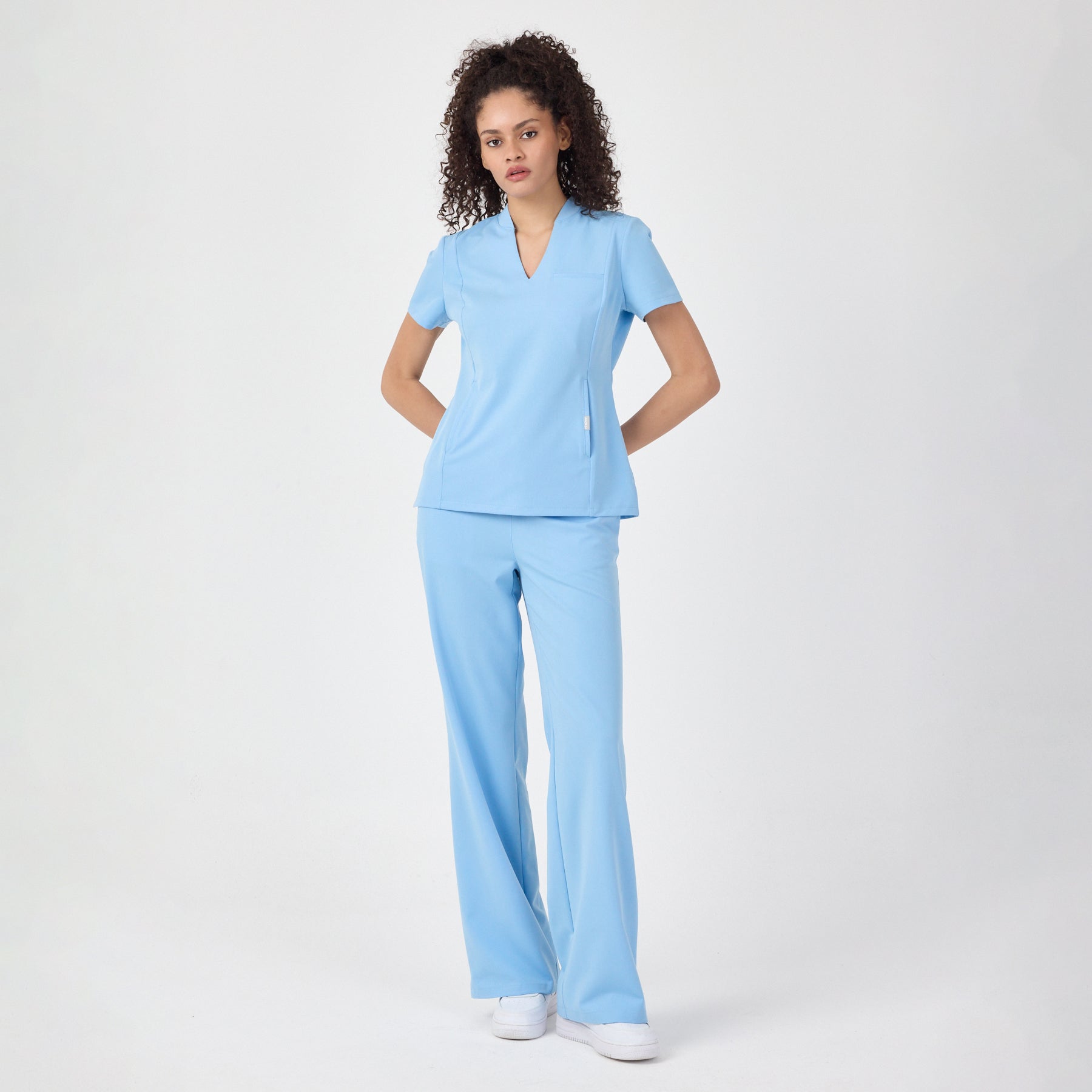 Chicago Beli Lastikli Alaskan Blue Scrub Pantolon