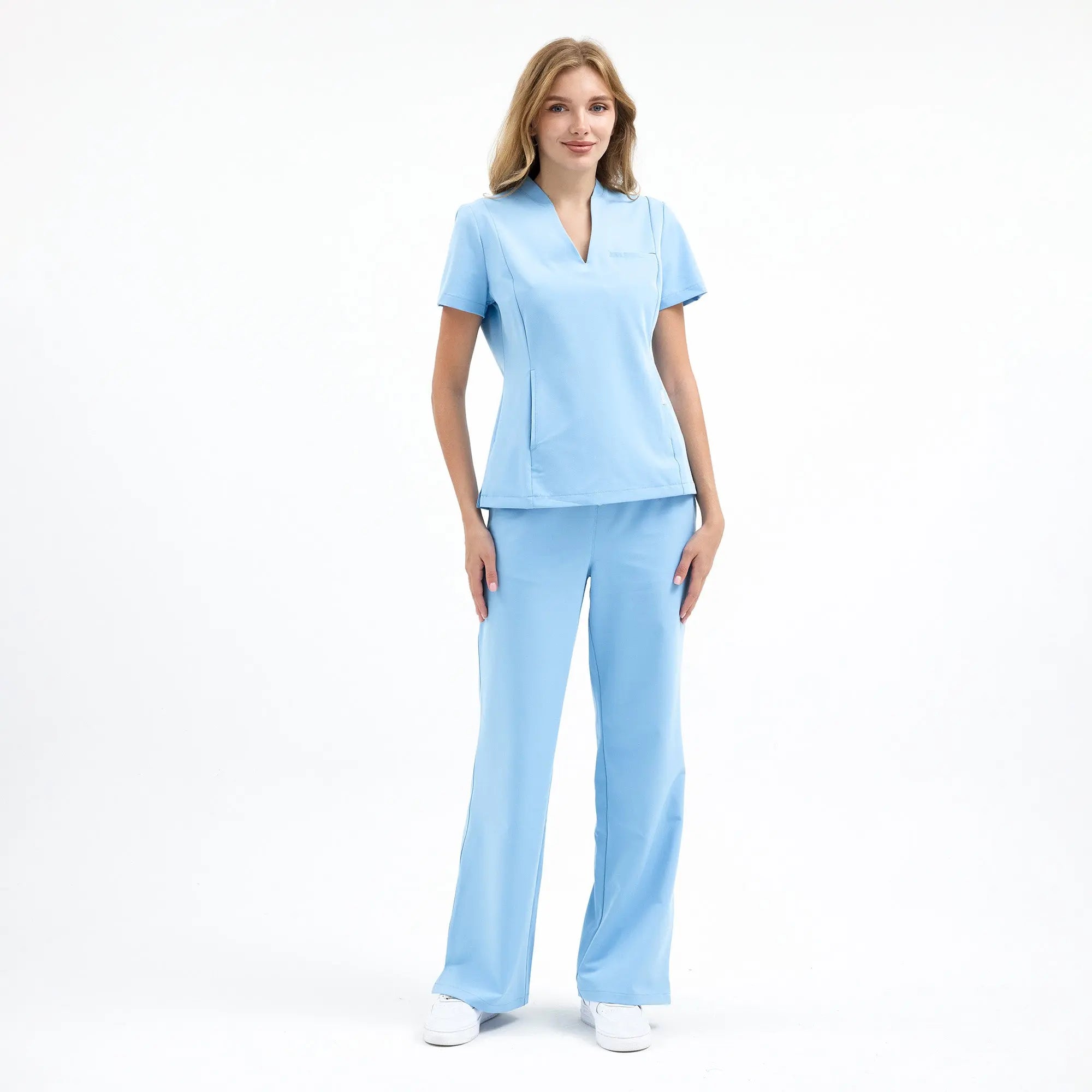 Chicago Beli Lastikli Alaskan Blue Scrub Pantolon