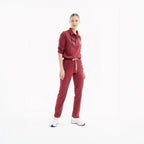 Rhow Shop Chili slim scrub pantolon; yan kargo cep, dar oturuş